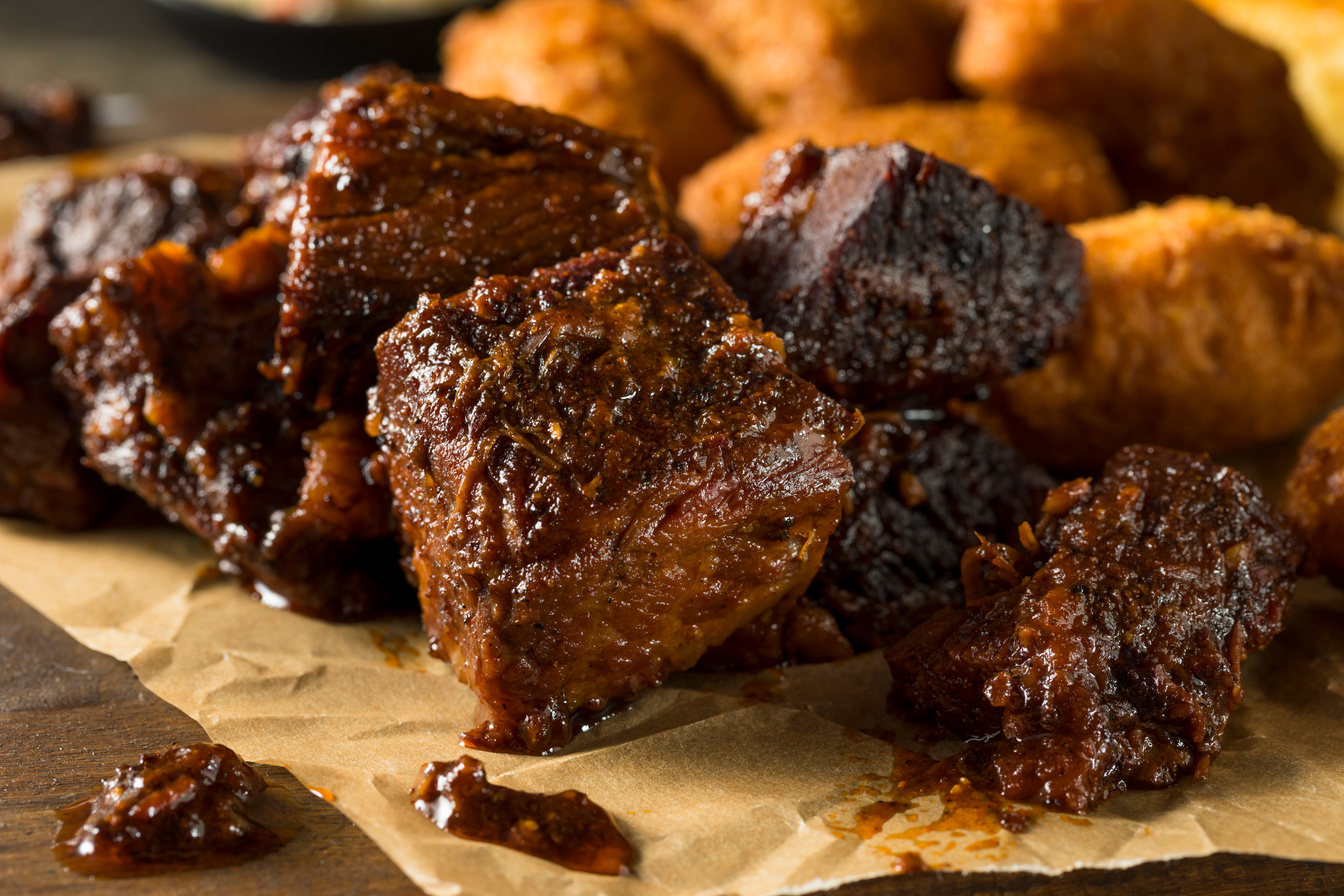 Slow Smoked Brisket Burnt Ends Barbecue